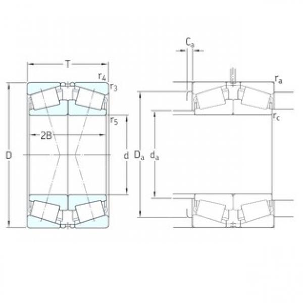 200 mm x 310 mm x 70 mm  SKF 32040X/DF конические роликовые подшипники #1 image