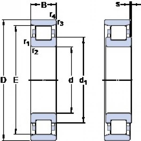 17 mm x 47 mm x 14 mm  SKF N 303 ECP упорные шарикоподшипники #1 image