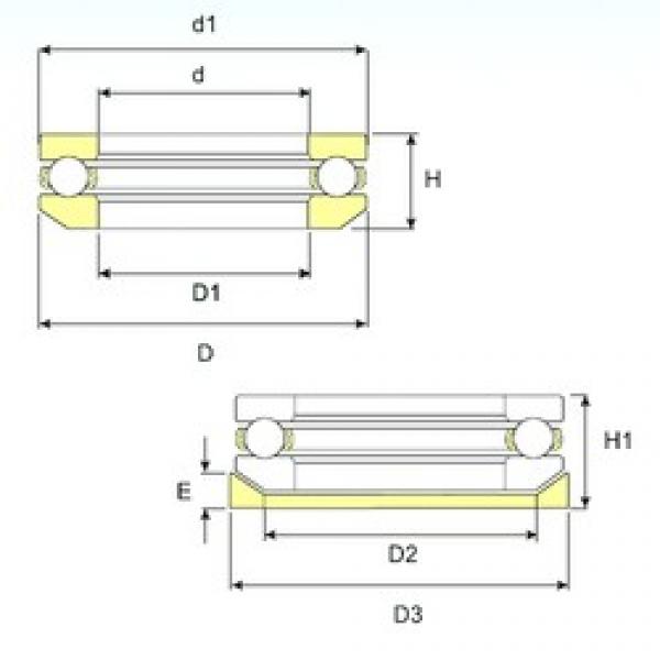 ISB 53210 U 210 упорные шарикоподшипники #1 image