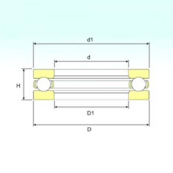 ISB 51308 упорные шарикоподшипники #1 image