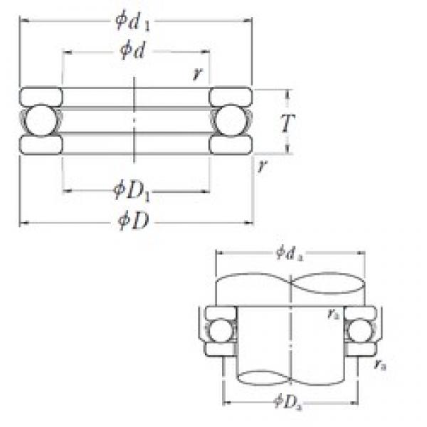 NSK 51206 упорные шарикоподшипники #1 image