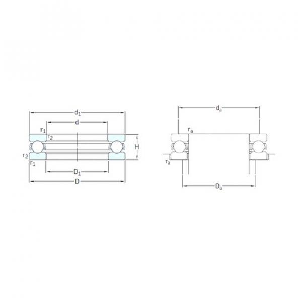 SKF 51100 упорные шарикоподшипники #1 image