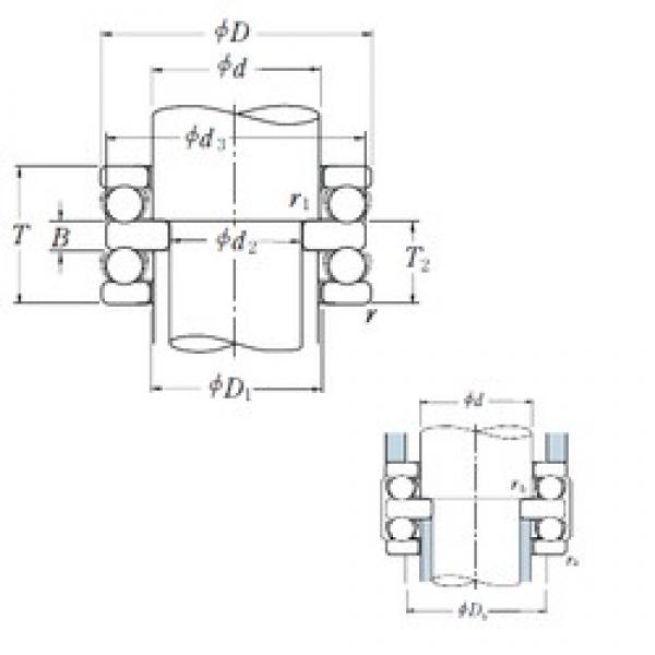 150 mm x 215 mm x 20 mm  NSK 52230X упорные шарикоподшипники #1 image