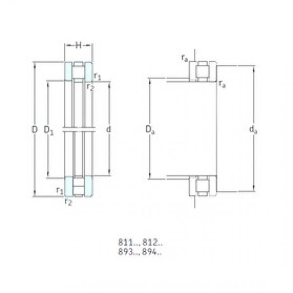 150 mm x 190 mm x 9,5 mm  SKF 81130TN упорные роликоподшипники #1 image