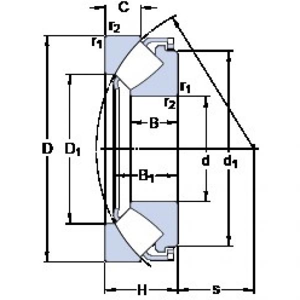 160 mm x 320 mm x 60.5 mm  SKF 29432 E упорные роликоподшипники #1 image