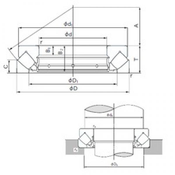 180 mm x 360 mm x 39 mm  NACHI 29436E упорные роликоподшипники #1 image