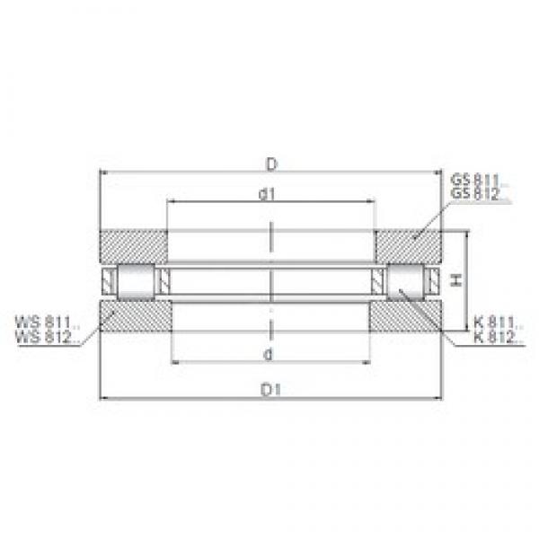 ISO 81114 упорные роликоподшипники #1 image