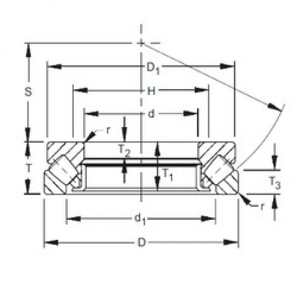 220 mm x 420 mm x 43 mm  Timken 29444 упорные роликоподшипники #1 image