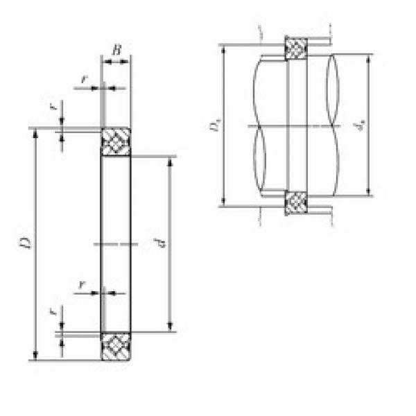 60 mm x 76 mm x 8 mm  IKO CRBS 608 V UU упорные роликоподшипники #1 image