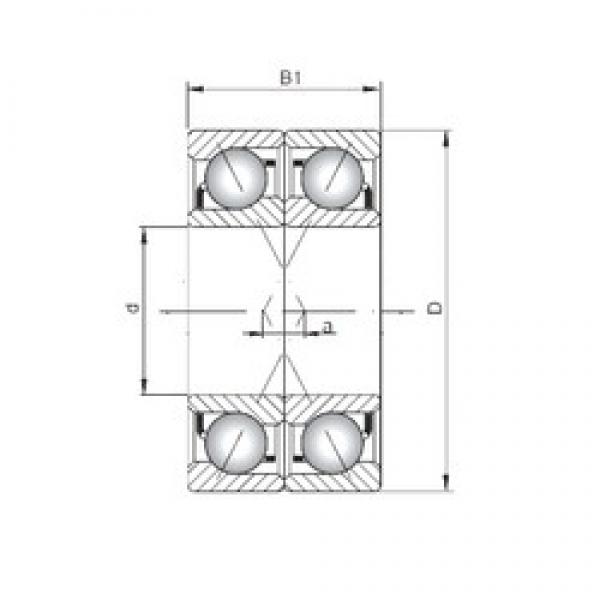 ISO 7018 ADF радиально-упорные шарикоподшипники #1 image