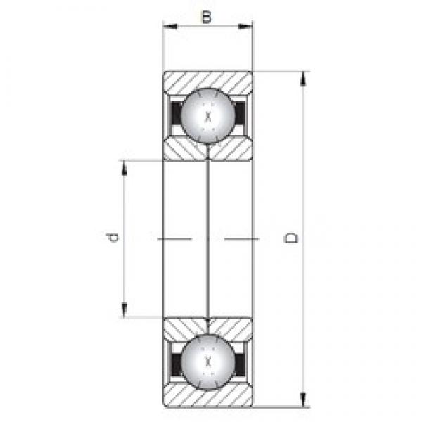 ISO QJ216 радиально-упорные шарикоподшипники #1 image