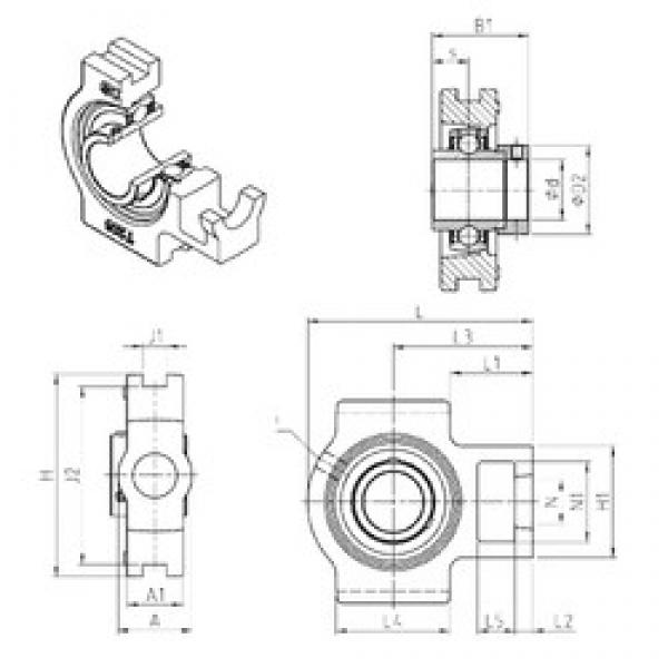 SNR EXT203 подшипниковые узлы #1 image