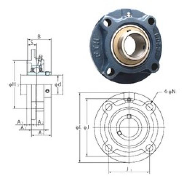 FYH UCFC212-39 подшипниковые узлы #1 image