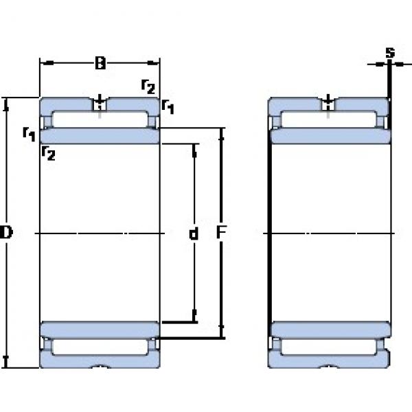 40 mm x 65 mm x 22 mm  SKF NKIS 40 цилиндрические роликоподшипники #1 image