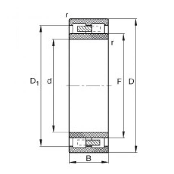 480 mm x 790 mm x 308 mm  FAG NNU4196-M цилиндрические роликоподшипники #1 image