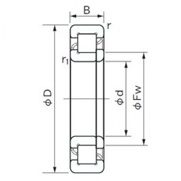 190 mm x 290 mm x 46 mm  NACHI NUP 1038 цилиндрические роликоподшипники #1 image