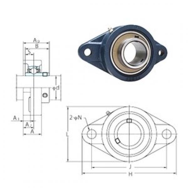 FYH UCFL211E подшипниковые узлы #1 image