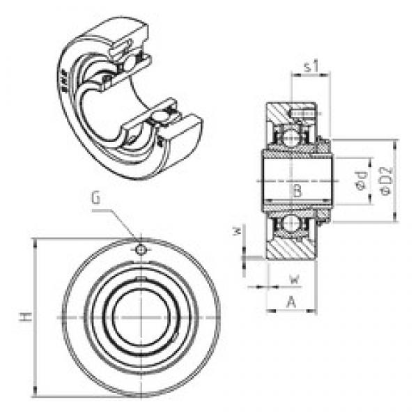 SNR UKC310H подшипниковые узлы #1 image