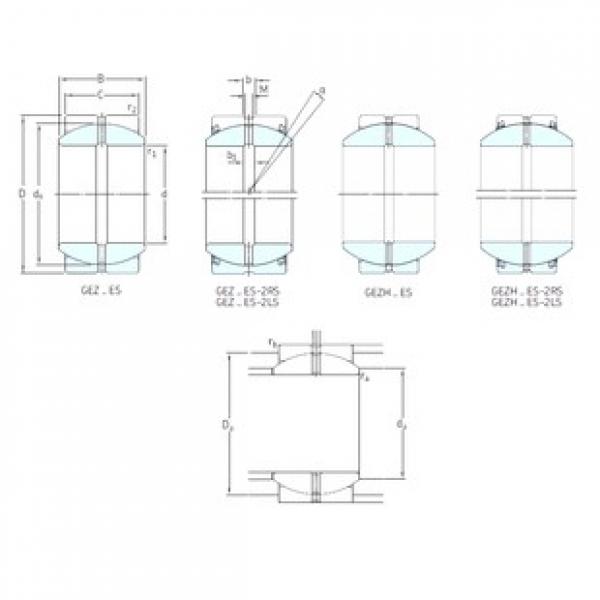 101,6 mm x 158,75 mm x 88,9 mm  SKF GEZ400ES-2LS подшипники скольжения #1 image