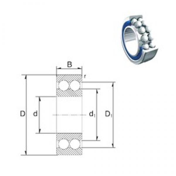 10 mm x 19 mm x 7 mm  ZEN 3800-2RS радиально-упорные шарикоподшипники #1 image