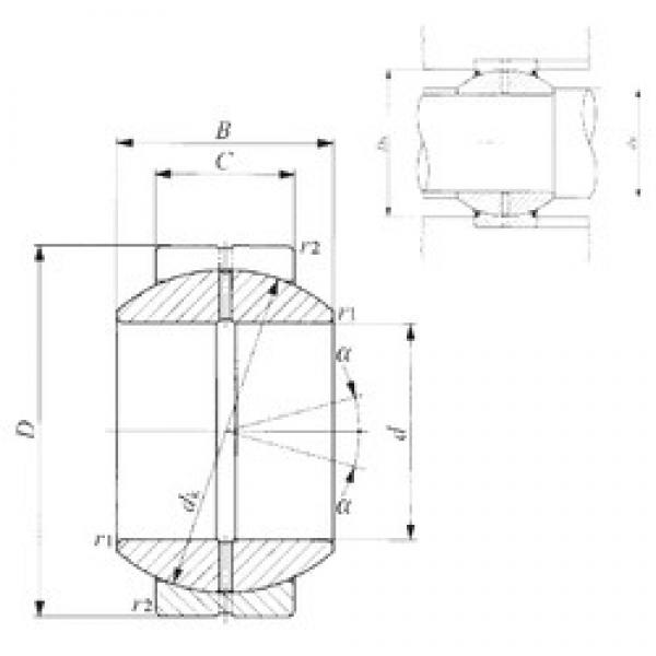 200 mm x 320 mm x 165 mm  IKO GE 200GS подшипники скольжения #1 image