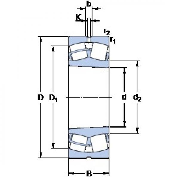 280 mm x 460 mm x 180 mm  SKF 24156 CCK30/W33 сферические роликоподшипники #1 image