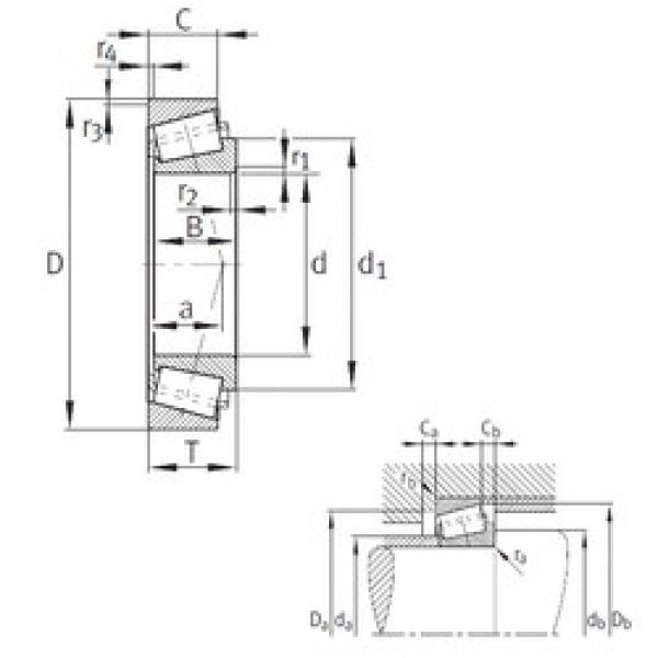 160 mm x 240 mm x 51 mm  FAG 32032-X конические роликовые подшипники #1 image