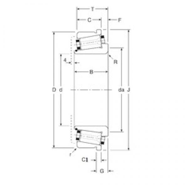 101,6 mm x 165,1 mm x 39,5 mm  Gamet 141101X/141165XC конические роликовые подшипники #1 image