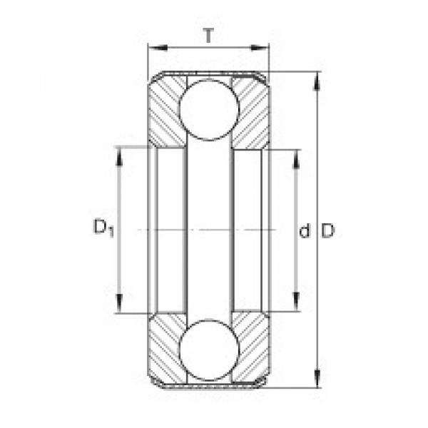 INA D11 упорные шарикоподшипники #1 image