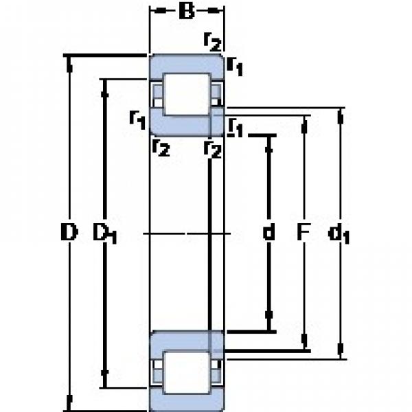 630 mm x 920 mm x 128 mm  SKF NUP 10/630 ECMA/HA1 упорные шарикоподшипники #1 image