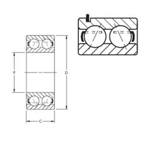 Timken 5313KG радиально-упорные шарикоподшипники #1 image