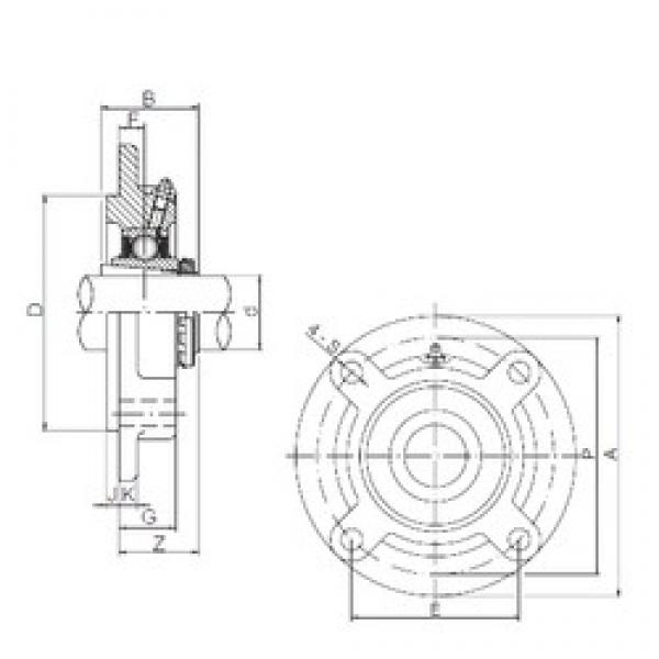 30 mm x 90 mm x 43 mm  ISO UKFC207 подшипниковые узлы #1 image