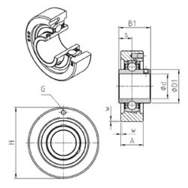 SNR UCC213 подшипниковые узлы #1 image