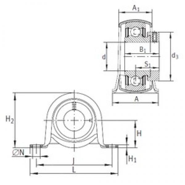 INA PB12 подшипниковые узлы #1 image