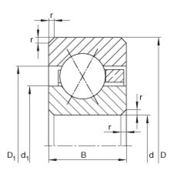 7 1/2 inch x 228,6 mm x 19,05 mm  INA CSXF075 радиальные шарикоподшипники #1 image