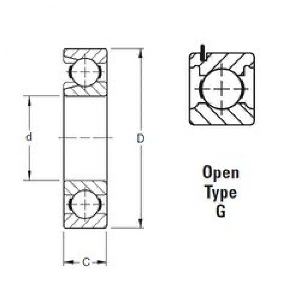 25 mm x 62 mm x 17 mm  Timken 305WG радиальные шарикоподшипники #1 image