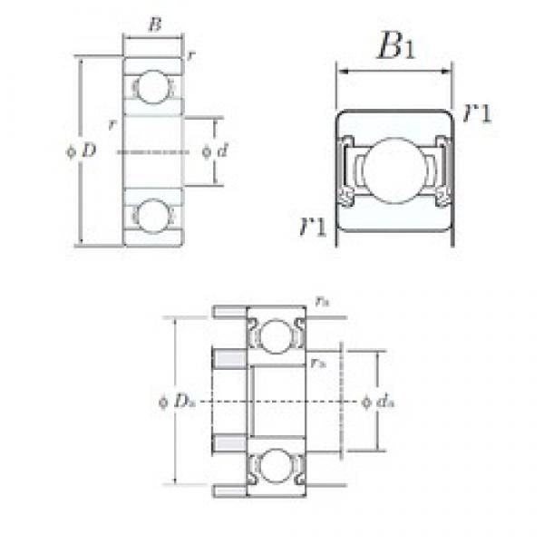 6 mm x 17 mm x 6 mm  KOYO 606-2RD радиальные шарикоподшипники #1 image