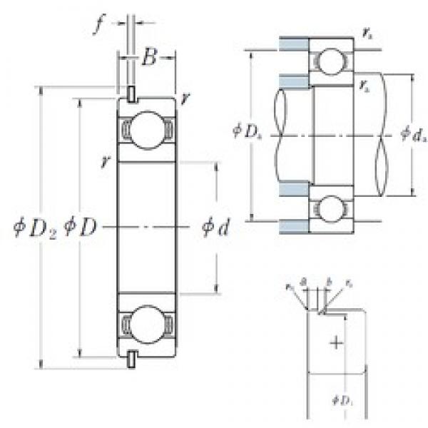 85 mm x 150 mm x 28 mm  NSK 6217NR радиальные шарикоподшипники #1 image