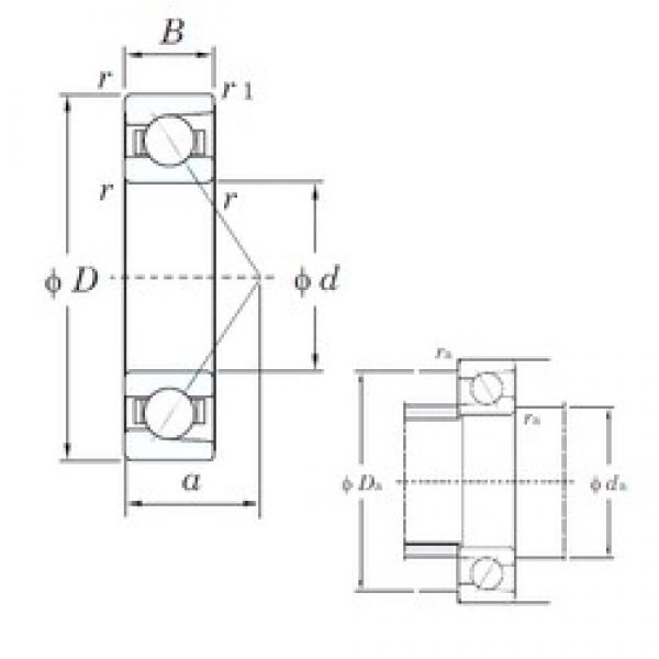 40 mm x 90 mm x 23 mm  KOYO 7308 радиально-упорные шарикоподшипники #1 image