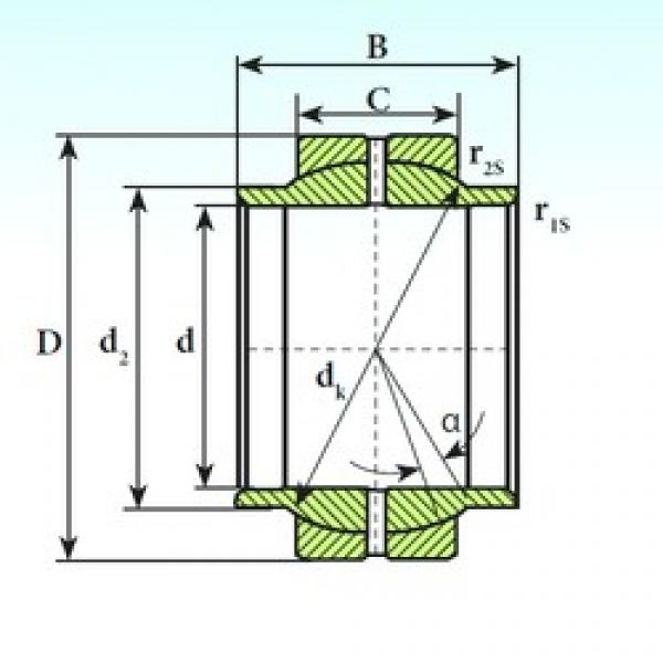 70 mm x 105 mm x 70 mm  ISB GEEW 70 ES подшипники скольжения #1 image