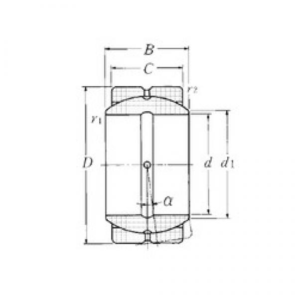 25 mm x 42 mm x 21 mm  NTN SA4-25B подшипники скольжения #1 image