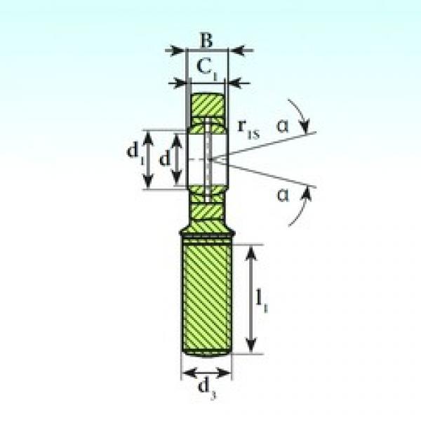 40 mm x 62 mm x 28 mm  ISB SA 40 ES подшипники скольжения #1 image