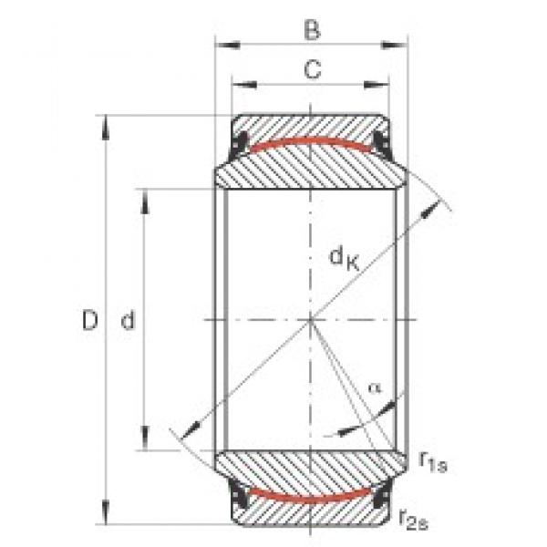 INA GE300-UK-2RS подшипники скольжения #1 image