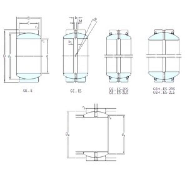 17 mm x 30 mm x 14 mm  SKF GE17ES-2RS подшипники скольжения #1 image