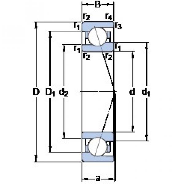 10 mm x 22 mm x 6 mm  SKF 71900 CE/P4A радиально-упорные шарикоподшипники #1 image