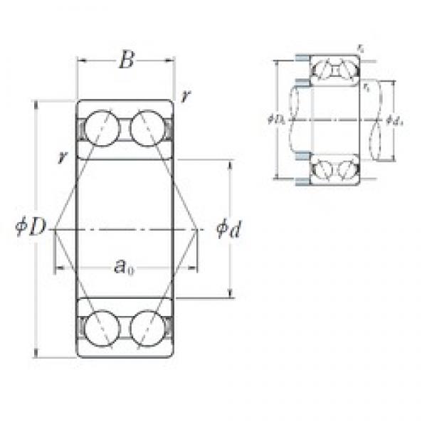 35 mm x 80 mm x 34,9 mm  NSK 5307 радиально-упорные шарикоподшипники #1 image