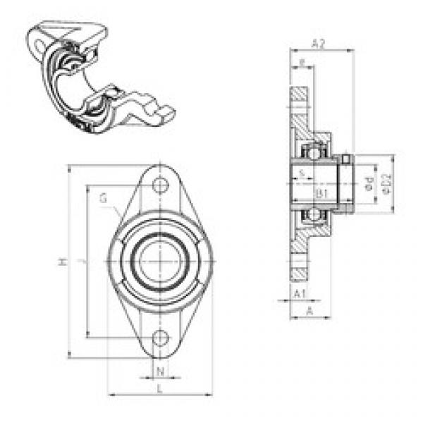 SNR EXFL205 подшипниковые узлы #1 image