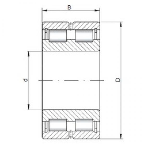 280 mm x 350 mm x 69 mm  ISO SL024856 цилиндрические роликоподшипники #1 image