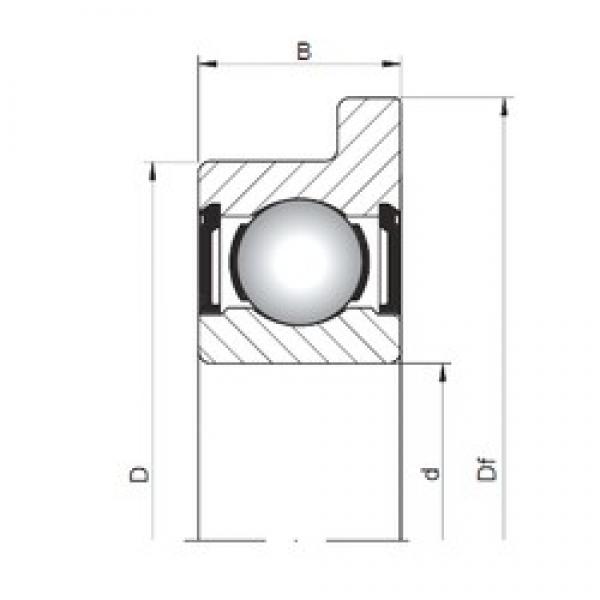 8 mm x 12 mm x 3,5 mm  ISO FL617/8 ZZ радиальные шарикоподшипники #1 image