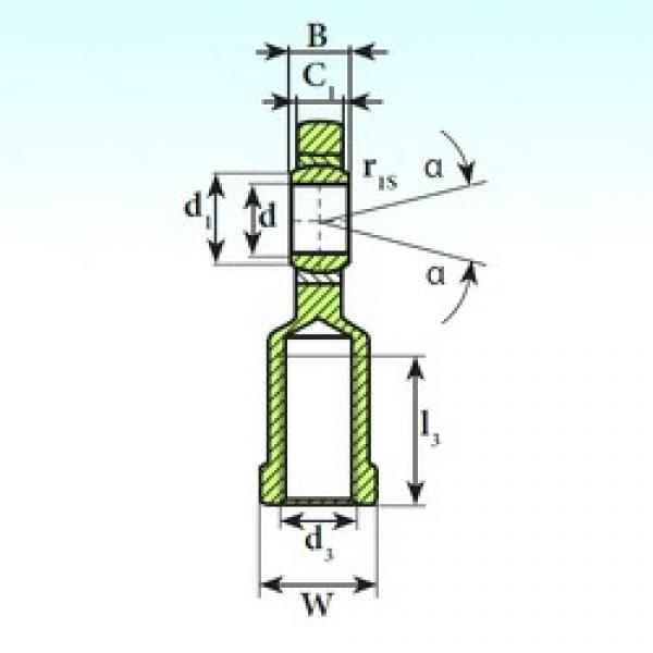 17 mm x 30 mm x 14 mm  ISB SI 17 C подшипники скольжения #1 image